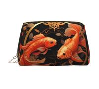 WZYCWB Borsa cosmetica da donna in pelle stampata con frutto della passione maculato, elegante e morbido, durevole, Pesce Rosso Spinning, Taglia unica