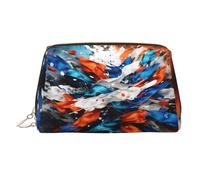 WZYCWB Borsa cosmetica da donna in pelle stampata con frutto della passione maculato, elegante e morbido, durevole, Vernice a spruzzo, Taglia unica