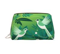 WZYCWB Borsa cosmetica da donna in pelle stampata con gatto a righe, elegante e morbida, resistente, Strano Uccello, Taglia unica