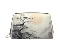 WZYCWB Borsa cosmetica da donna in pelle stampata con mulini a vento, elegante e morbida, resistente, Dove vedere la Luna, Taglia unica