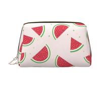 WZYCWB Borsa cosmetica da donna in pelle stampata con pesci di barriera sottomarina - elegante e morbida, resistente, Anguria rosa., Taglia unica