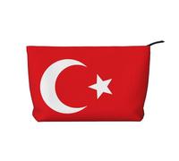 WZYCWB Borsa cosmetica da viaggio con stampa con bandiera tedesca, perfetta per viaggi di lavoro e vacanze., Bandiera della Turchia, Taglia unica