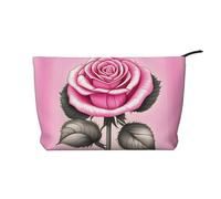 WZYCWB Borsa cosmetica da viaggio con stampa di pollo dorato a nido di uccello, perfetta per viaggi di lavoro e vacanze., Belle rose rosa, Taglia unica