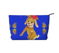 WZYCWB Borsa cosmetica da viaggio con stampa di uccellini rossi e foglie, perfetta per viaggi di lavoro e vacanze., Cane Danzante Cartoon, Taglia unica