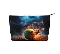 WZYCWB Borsa cosmetica da viaggio con stampa invernale di Babbo Natale, perfetta per viaggi di lavoro e vacanze., Fulmine Tennis, Taglia unica