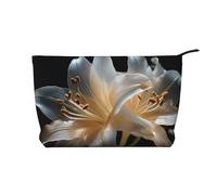 WZYCWB Borsa cosmetica da viaggio stampata a casa, perfetta per viaggi di lavoro e vacanze., Gigli pesanti in fiore, Taglia unica