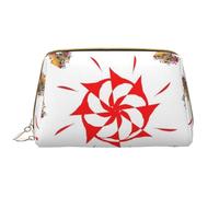 WZYCWB Borsa cosmetica di viaggio di cuoio, borsa cosmetica portatile di rotazione a otto vie, borsa cosmetica di stoccaggio cosmetica di grande capacità con