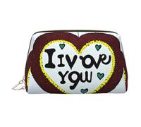 WZYCWB Borsa cosmetica in pelle con motivo floreale, perfetta per il trasporto o l'organizzazione della casa, Confessioni d'amore, Taglia unica