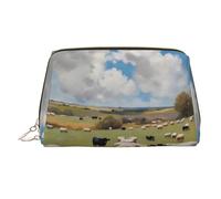 WZYCWB Borsa cosmetica in pelle stampata con molti gustosi alimenti, elegante e portatile, Enorme Fattoria, Taglia unica