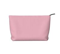 WZYCWB Borsa cosmetica in velluto a coste rosa tinta unita, borsa da donna portatile con cerniera, adatta per viaggi e conservazione quotidiana, cosmetici