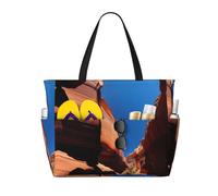WZYCWB Borsa da spiaggia con paesaggi di gola grande borsa da viaggio borsa da palestra piscina con cerniera