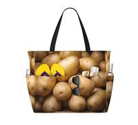 WZYCWB Borsa da spiaggia di patate grande borsa da viaggio borsa da palestra piscina borsa con cerniera