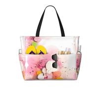 WZYCWB Borsa da spiaggia in carta frammento di colore grande borsa da viaggio borsa da palestra piscina cerniera borsa da stoccaggio