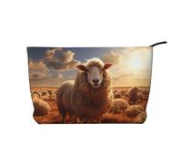 WZYCWB Borsa da toilette con motivo di pecora australiana, essenziale per organizzare cosmetici e prodotti per la cura della pelle., Pecora australiana, Taglia unica