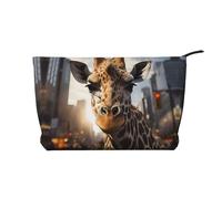 WZYCWB Borsa da toilette con motivo Panda Cubs in The Forest, essenziale per organizzare cosmetici e prodotti per la cura della pelle., New York Giraffe Street, Taglia unica