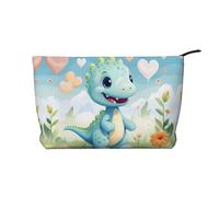 WZYCWB Borsa da toilette con motivo Panda Cubs in The Forest, essenziale per organizzare cosmetici e prodotti per la cura della pelle., Dinosauro Amore, Taglia unica