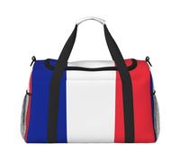 WZYCWB Borsa da viaggio con stampa bandiera tedesca, perfetta per allenamento yoga, viaggi brevi e attrezzatura da nuoto., Bandiera francese, Taglia unica