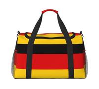 WZYCWB Borsa da viaggio con stampa bandiera tedesca, perfetta per allenamento yoga, viaggi brevi e attrezzatura da nuoto., Bandiera della Germania, Taglia unica