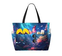 WZYCWB Borsa da viaggio da spiaggia con stampa di farfalle sorprendenti per nuoto e fitness/shopping al supermercato/vacanze al mare
