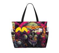 WZYCWB Borsa da viaggio da spiaggia stampata con scimmia punk per nuoto e fitness/shopping al supermercato/vacanze al mare