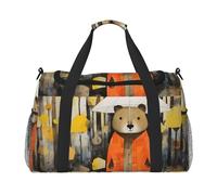 WZYCWB Borsa da viaggio fitness stampata con cani belli. Perfetta per allenamento yoga, brevi viaggi e attrezzatura da nuoto., Illustrazione della marmotta, taglia unica