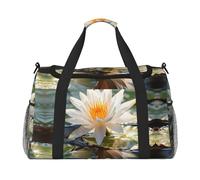 WZYCWB Borsa da viaggio per fitness con stampa bandiera della Virginia. Perfetta per allenamento yoga, brevi viaggi e attrezzatura da nuoto., Fiore Nazionale della Thailandia, Taglia unica