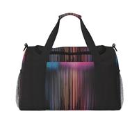 WZYCWB Borsa da viaggio per fitness con stampa bandiera delle Seychelles, perfetta per allenamento yoga, brevi viaggi e attrezzatura da nuoto., Pioggia arcobaleno colorato, Taglia unica