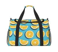 WZYCWB Borsa da viaggio per fitness con stampa Deep Ocean, perfetta per allenamento yoga, brevi viaggi e attrezzatura da nuoto., Spicchi di limone, Taglia unica
