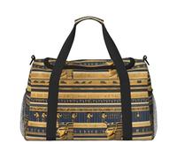 WZYCWB Borsa da viaggio per fitness con stampa Deep Ocean, perfetta per allenamento yoga, brevi viaggi e attrezzatura da nuoto., Affreschi faraonici egiziani, Taglia unica