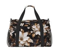 WZYCWB Borsa da viaggio per fitness con stampa Gloomy Weather perfetta per allenamento yoga, brevi viaggi e attrezzatura da nuoto., Gigli dorati, Taglia unica