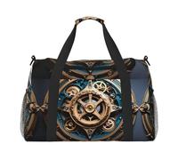 WZYCWB Borsa da viaggio portatile con giraffa madre e bambino borsa da viaggio per il fine settimana borsa fitness yoga adatta per fitness e altri scenari, Ingranaggi Steampunk., Taglia unica