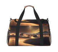 WZYCWB Borsa da viaggio portatile con squalo sottomarino, borsa da viaggio per il fine settimana, adatta per fitness e altri scenari, Deserto del Sahara, Taglia unica