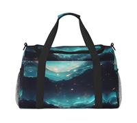 WZYCWB Borsa da viaggio portatile con squalo sottomarino, borsa da viaggio per il fine settimana, adatta per fitness e altri scenari, Stelle della fantascienza, Taglia unica