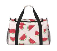WZYCWB Borsa da viaggio portatile con squalo sottomarino, borsa da viaggio per il fine settimana, adatta per fitness e altri scenari, Anguria rosa., Taglia unica