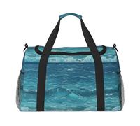 WZYCWB Borsa da viaggio portatile con squalo sottomarino, borsa da viaggio per il fine settimana, adatta per fitness e altri scenari, Il mare blu profondo, Taglia unica