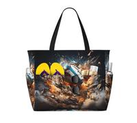 WZYCWB Borsa da viaggio stampata Rugby on Fire per nuoto e fitness/shopping al supermercato/vacanza al mare