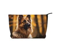 WZYCWB Borsa per cosmetici con stampa di cane pastore, perfetta per viaggi di lavoro e viaggi., Cane da pastore forte, Taglia unica