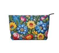 WZYCWB Borsa per cosmetici con stampa di fiori di ciliegio ad acquerello, perfetta per viaggi di lavoro e viaggi., Vivaci motivi floreali, Taglia unica