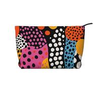 WZYCWB Borsa per cosmetici con stampa di gatto grigio seduto, perfetta per viaggi di lavoro e viaggi., Zebra Pois, Taglia unica