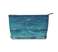 WZYCWB Borsa per cosmetici con stampa di pesce sottomarino, perfetta per viaggi di lavoro e viaggi., Il mare blu profondo, Taglia unica