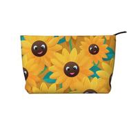 WZYCWB Borsa per cosmetici con stampa di pesci rossi, perfetta per viaggi di lavoro e viaggi., Avatar Girasole, Taglia unica
