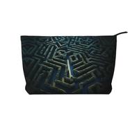 WZYCWB Borsa per cosmetici con stampa Middle Goose River, perfetta per viaggi di lavoro e viaggi., Città del labirinto, Taglia unica