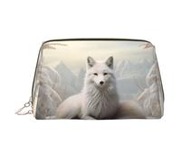 WZYCWB Borsa per cosmetici in pelle stampata con cane da pastore, elegante e portatile, Volpe silenziosa, Taglia unica