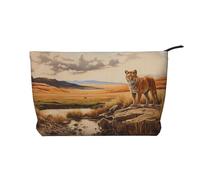 WZYCWB Borsa per cosmetici stampata con piastrelle, perfetta per viaggi di lavoro e viaggi., La Tigre è Forte., Taglia unica