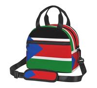 WZYCWB Borsa per il pranzo con bandiera del Sud Sudan, piccola borsa termica adatta per pendolarismo, può contenere un portapranzo