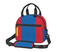 WZYCWB Borsa per il pranzo con bandiera della Mongolia, piccola borsa termica adatta per pendolarismo, può contenere un portapranzo