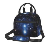 WZYCWB Borsa per il pranzo con cielo stellato, piccola borsa termica adatta per pendolari, può contenere una scatola per il pranzo