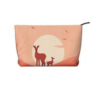 WZYCWB Borsa portaoggetti per articoli da toeletta con motivo cervo tinta unita, essenziale per organizzare cosmetici e prodotti per la cura della pelle., Cervo tinta unita, Taglia unica