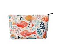 WZYCWB Borsa portaoggetti per articoli da toeletta con motivo cervo tinta unita, essenziale per organizzare cosmetici e prodotti per la cura della pelle., Piccoli fiori, Taglia unica