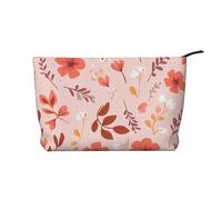 WZYCWB Borsa portaoggetti per articoli da toeletta con motivo cervo tinta unita, essenziale per organizzare cosmetici e prodotti per la cura della pelle., Piccolo Fiore Schiacciato, Taglia unica